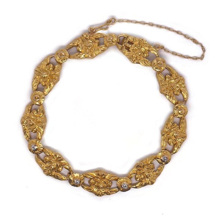 Antique Diamond & Gold Bracelet