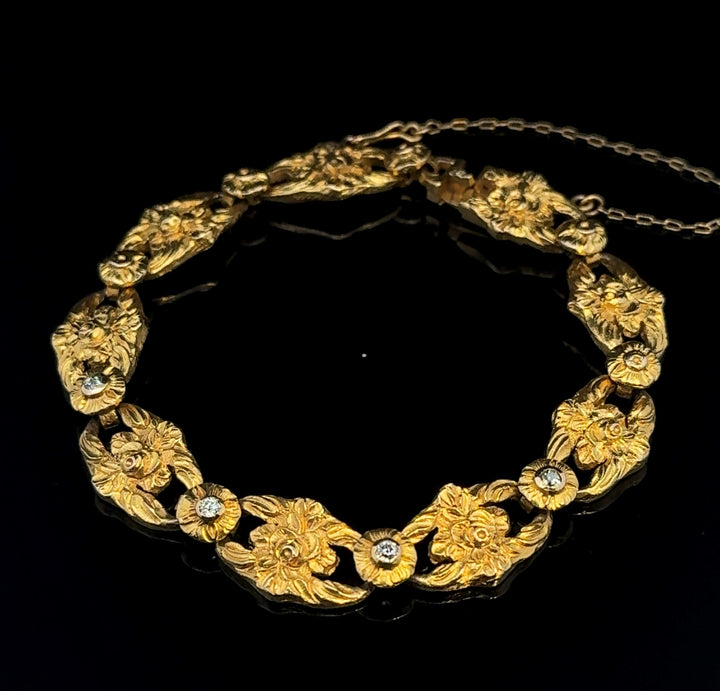 Antique Diamond & Gold Bracelet