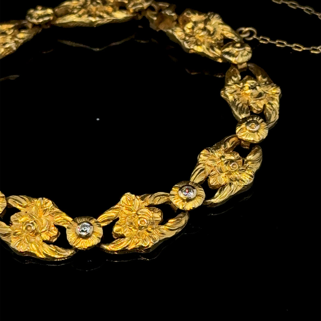 Antique Diamond & Gold Bracelet