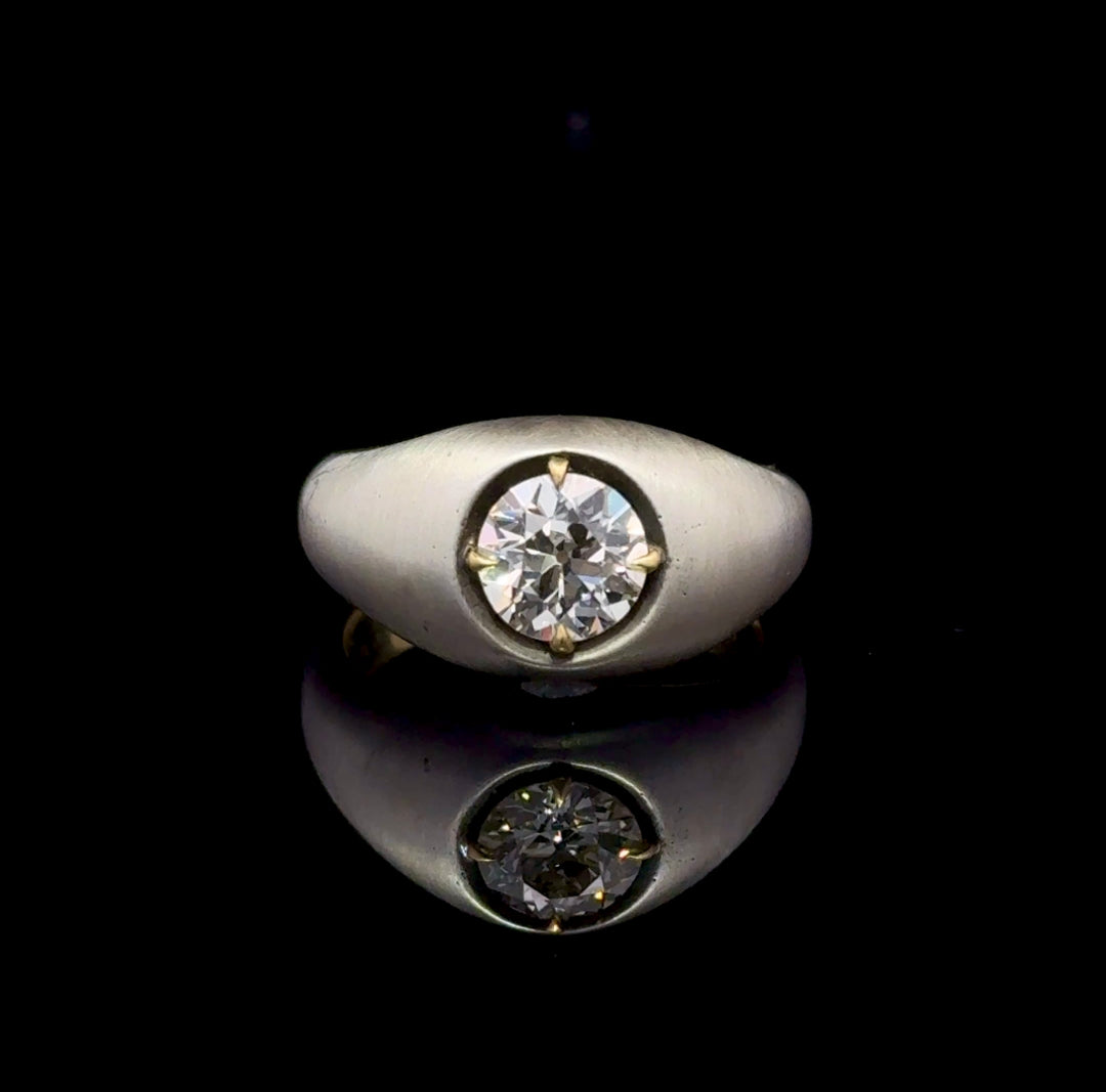 Neil Lane Couture 18k Yellow Gold & Silver Diamond Ring