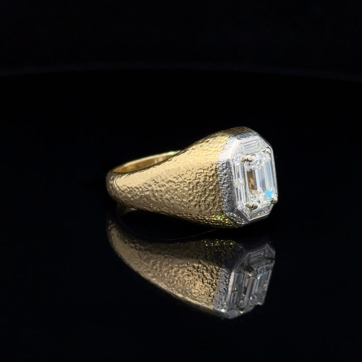 Vintage  Diamond 18k Gold and  Platinum Ring