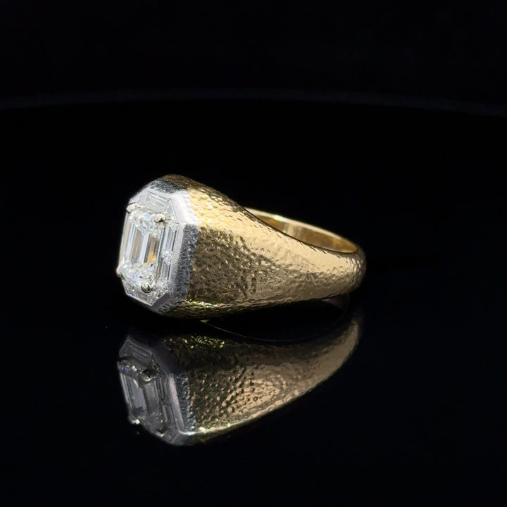 Vintage  Diamond 18k Gold and  Platinum Ring