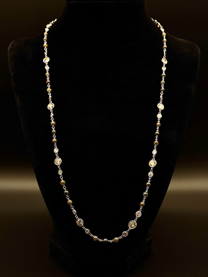 Neil Lane Couture Natural Colored Diamond Handmade Platinum Chain