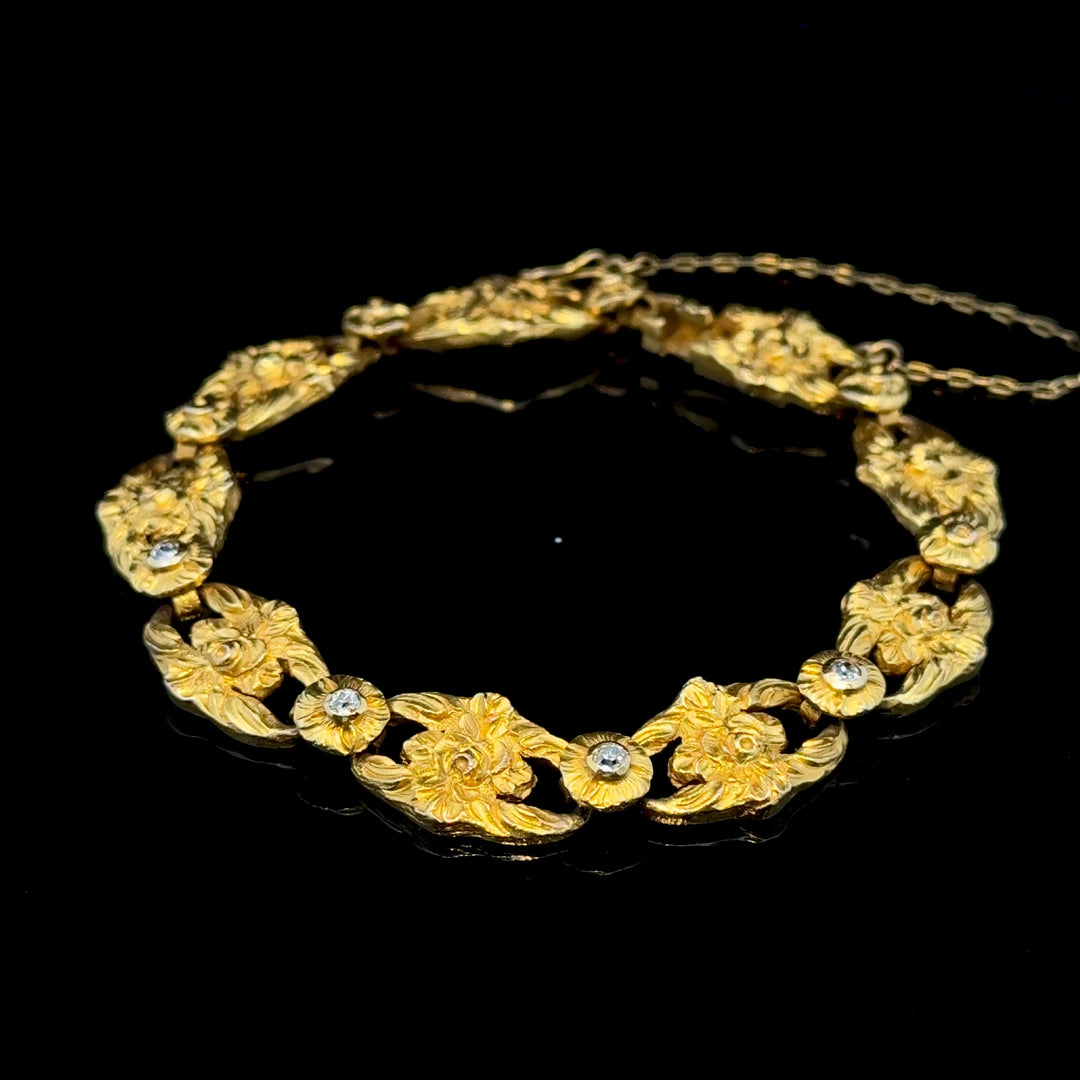 Antique Diamond & Gold Bracelet