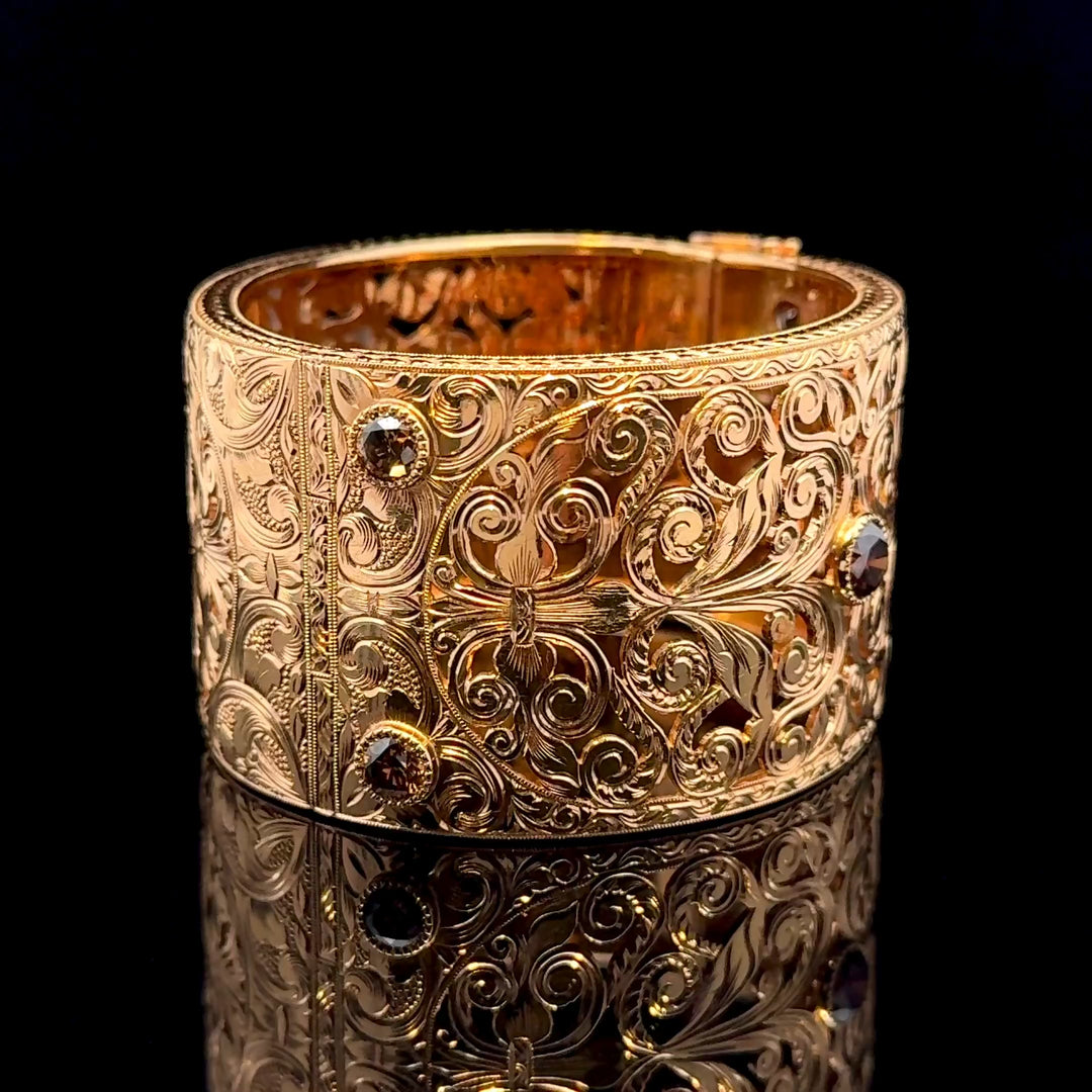 Neil Lane Couture Diamond And 18k Gold Bangle