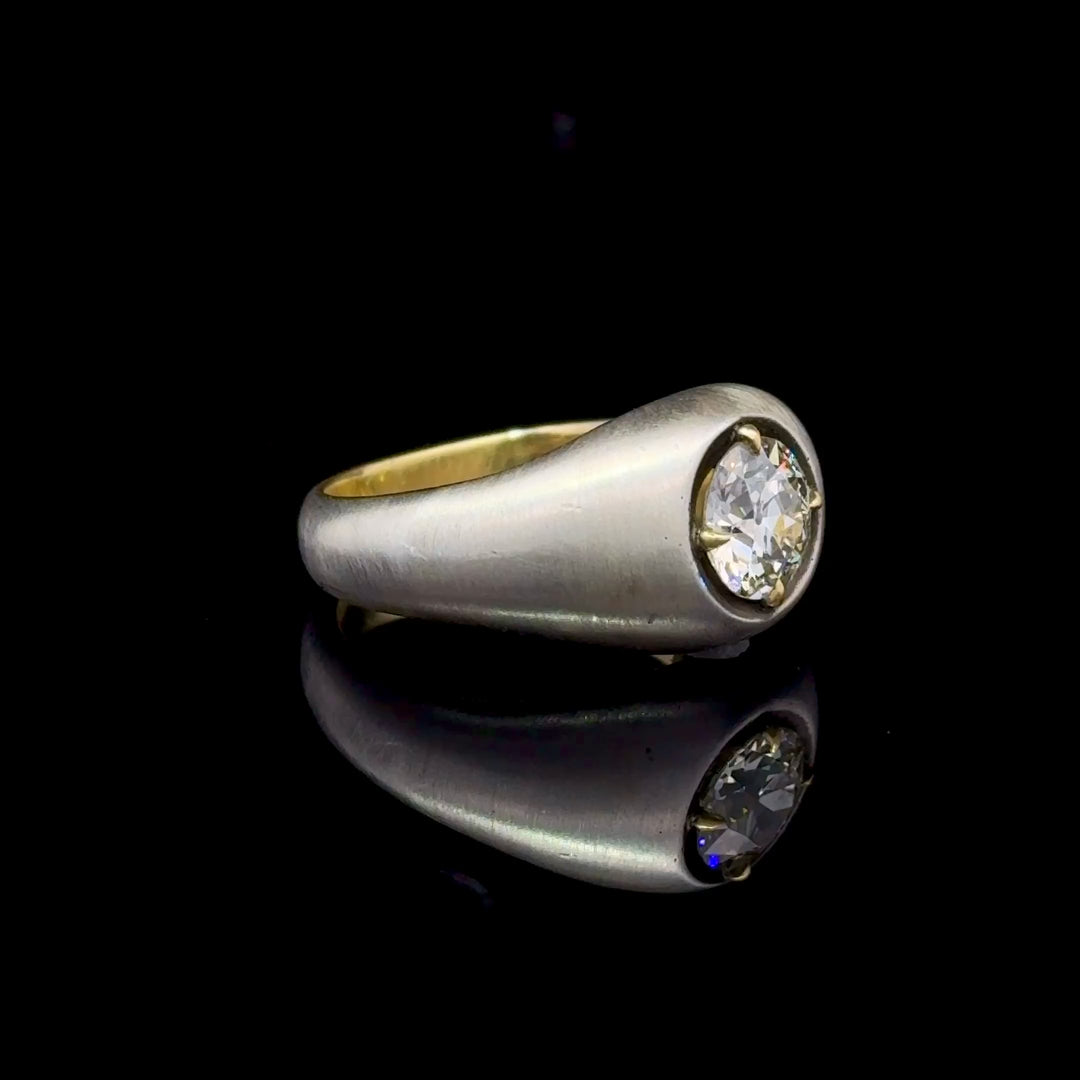 Neil Lane Couture 18k Yellow Gold & Silver Diamond Ring