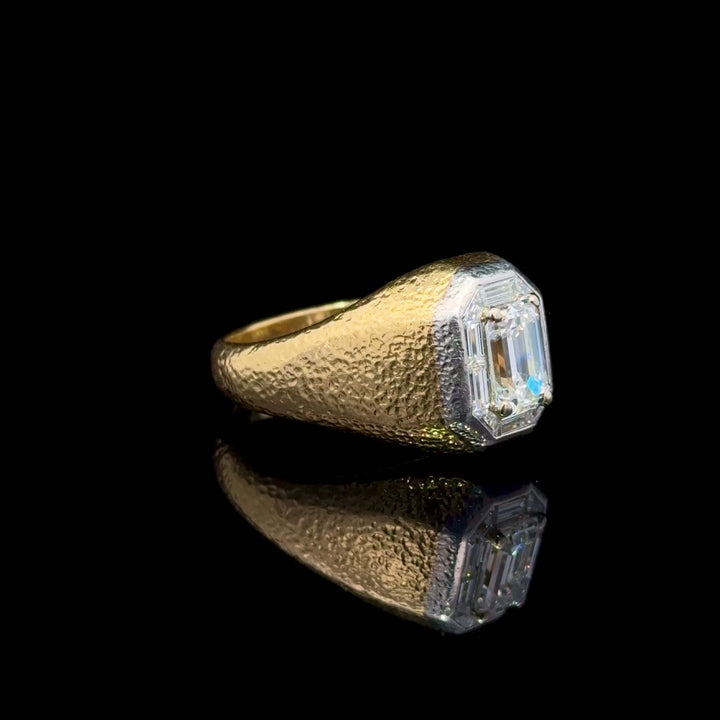 Vintage  Diamond 18k Gold and  Platinum Ring