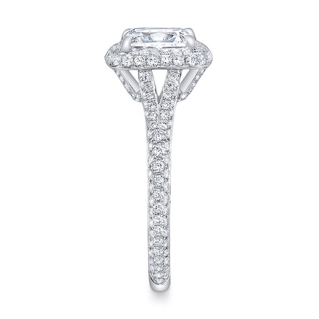 1ct Neil Lane Couture Cushion-Shaped Diamond Engagement Ring Platinum