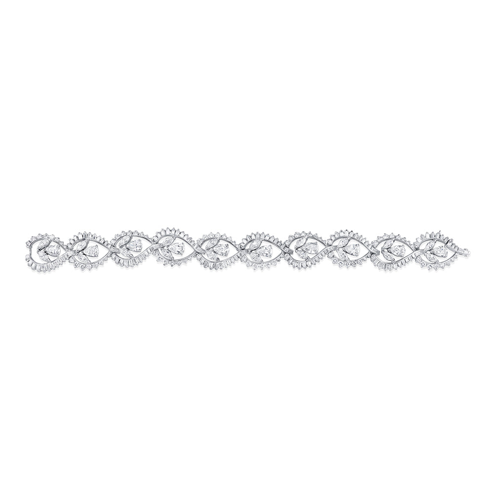 Vintage Pear Shape Diamond Bracelet