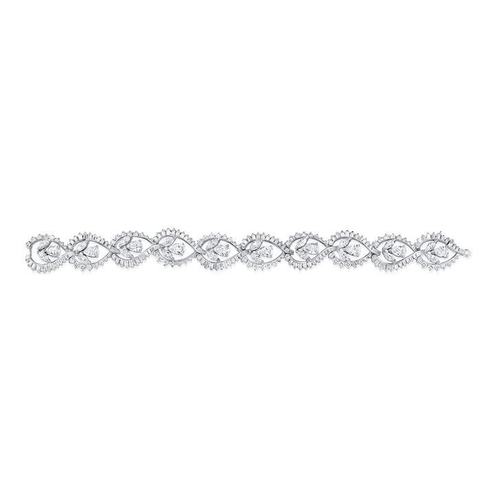 Vintage Pear Shape Diamond Bracelet