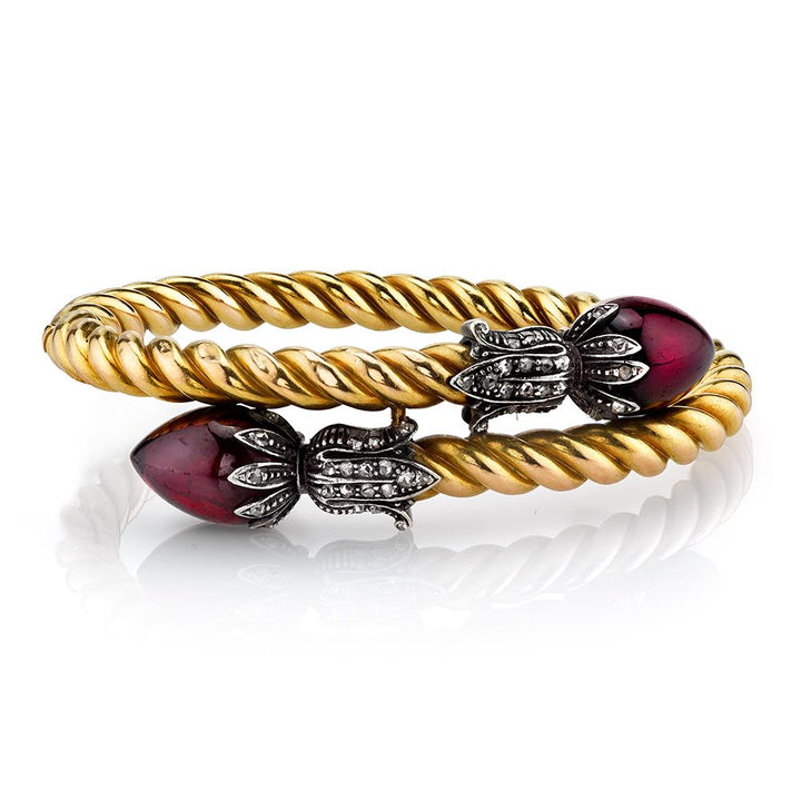 Antique Garnet and Gold Bracelet