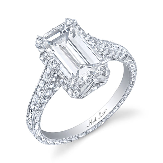1.51ct Neil Lane Emerald-Cut Diamond, Platinum Ring – Neil Lane Couture