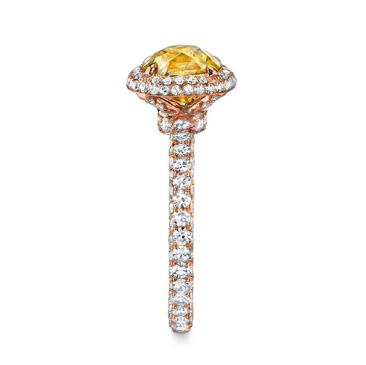 Neil Lane Couture Fancy Color Old Mine Brilliant-Cut Diamond, 18K Rose Gold Ring