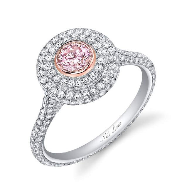 Buy Pink Diamond Ring, 3 Stone Style Engagement Ring, 3 Carats Cushion Cut  Fancy Pink Diamond Simulant Ring, Pastel Pink Diamond Solitaire Ring Online  in India - Etsy