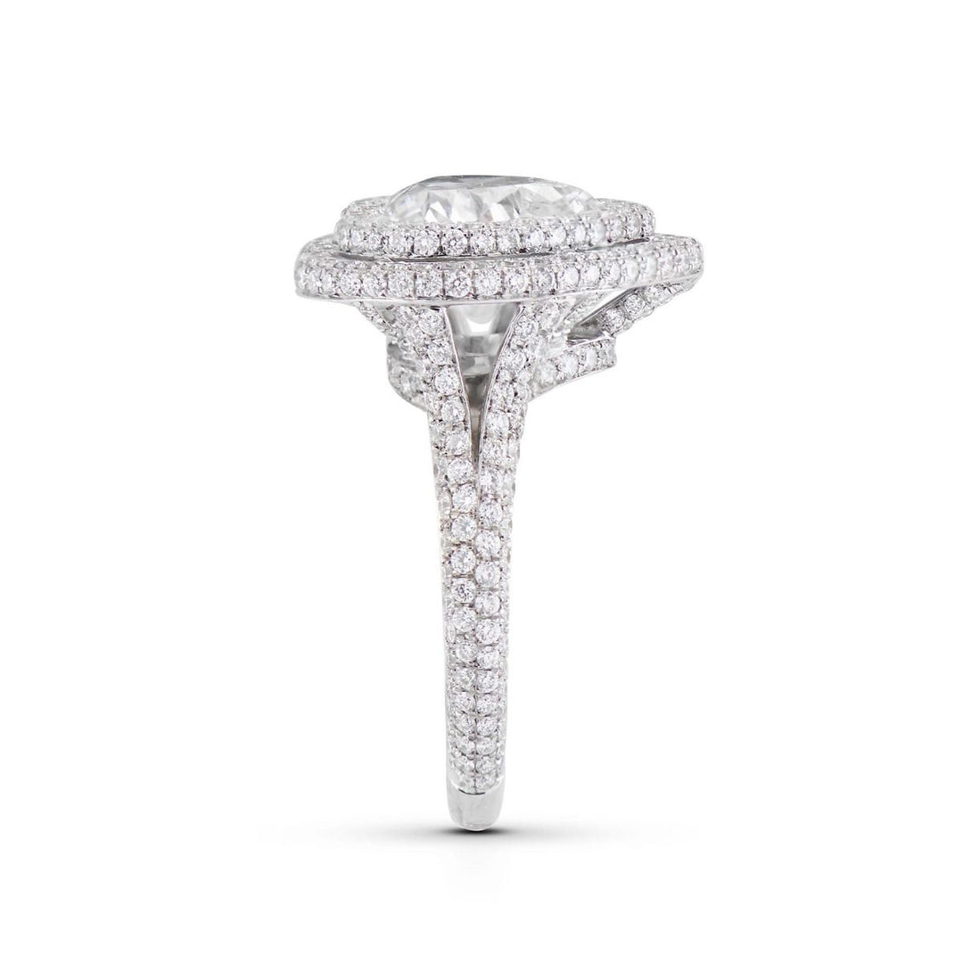 Neil Lane Couture Heart Shaped Diamond, Platinum Engagement Ring