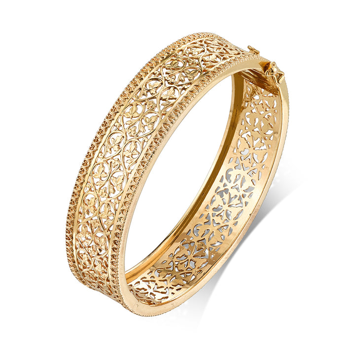 Antique 18k Gold Bangle Bracelet