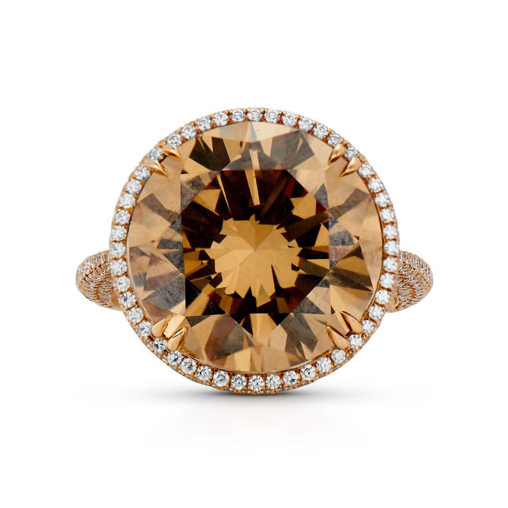 Neil Lane Couture Fancy Yellow-Brown Diamond, 18K Rose Gold Ring