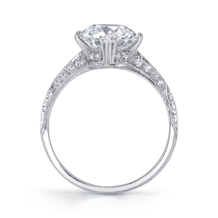Vintage Tiffany & Co. "Round Brilliant" Diamond, Platinum Ring
