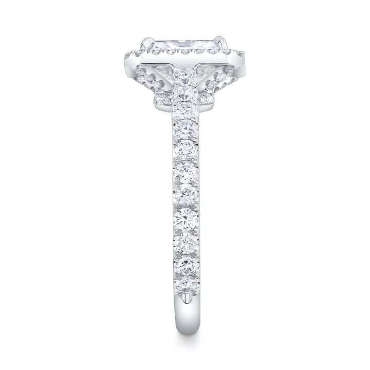 Neil Lane Couture Radiant Diamond, Platinum Engagement Ring