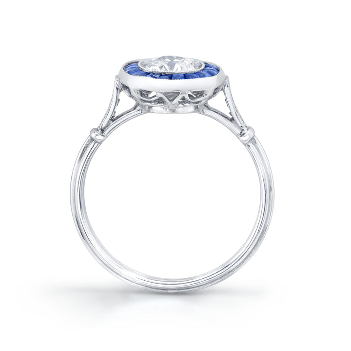 Neil Lane Couture Diamond, Sapphire, Platinum Ring