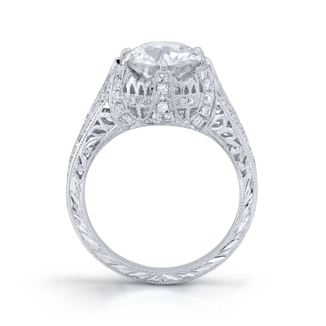 Neil Lane Couture "Circular Brilliant" Diamond, Platinum Ring